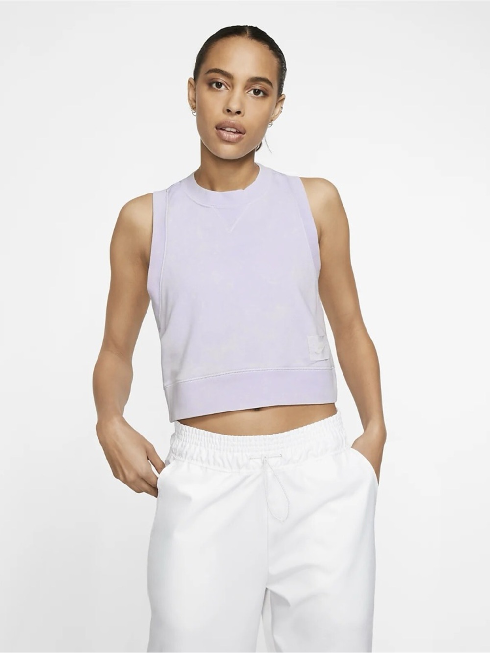 Nike purple sweat tank top